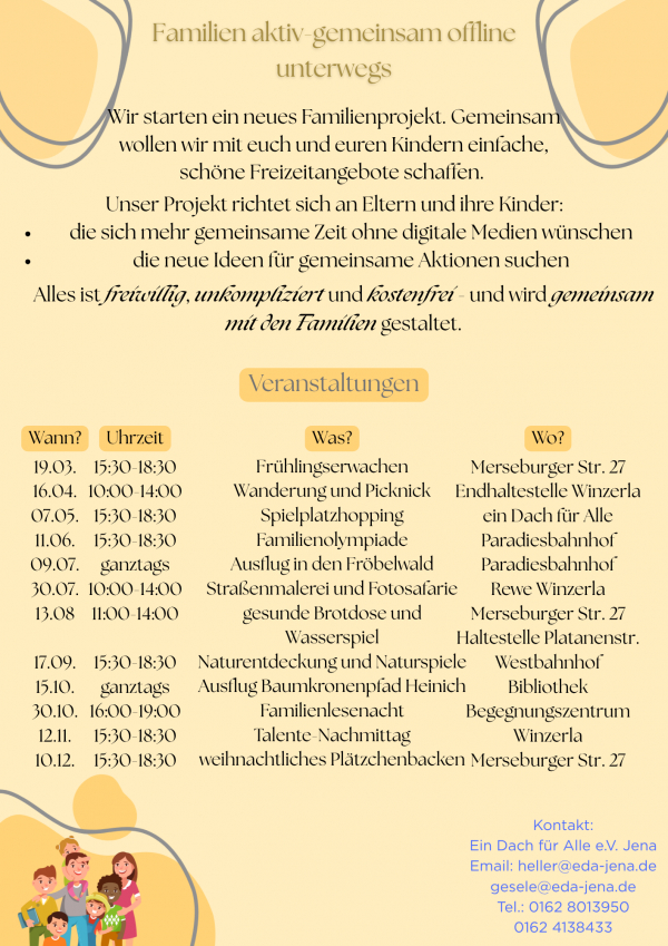 Flyer Familienprojekt 2026