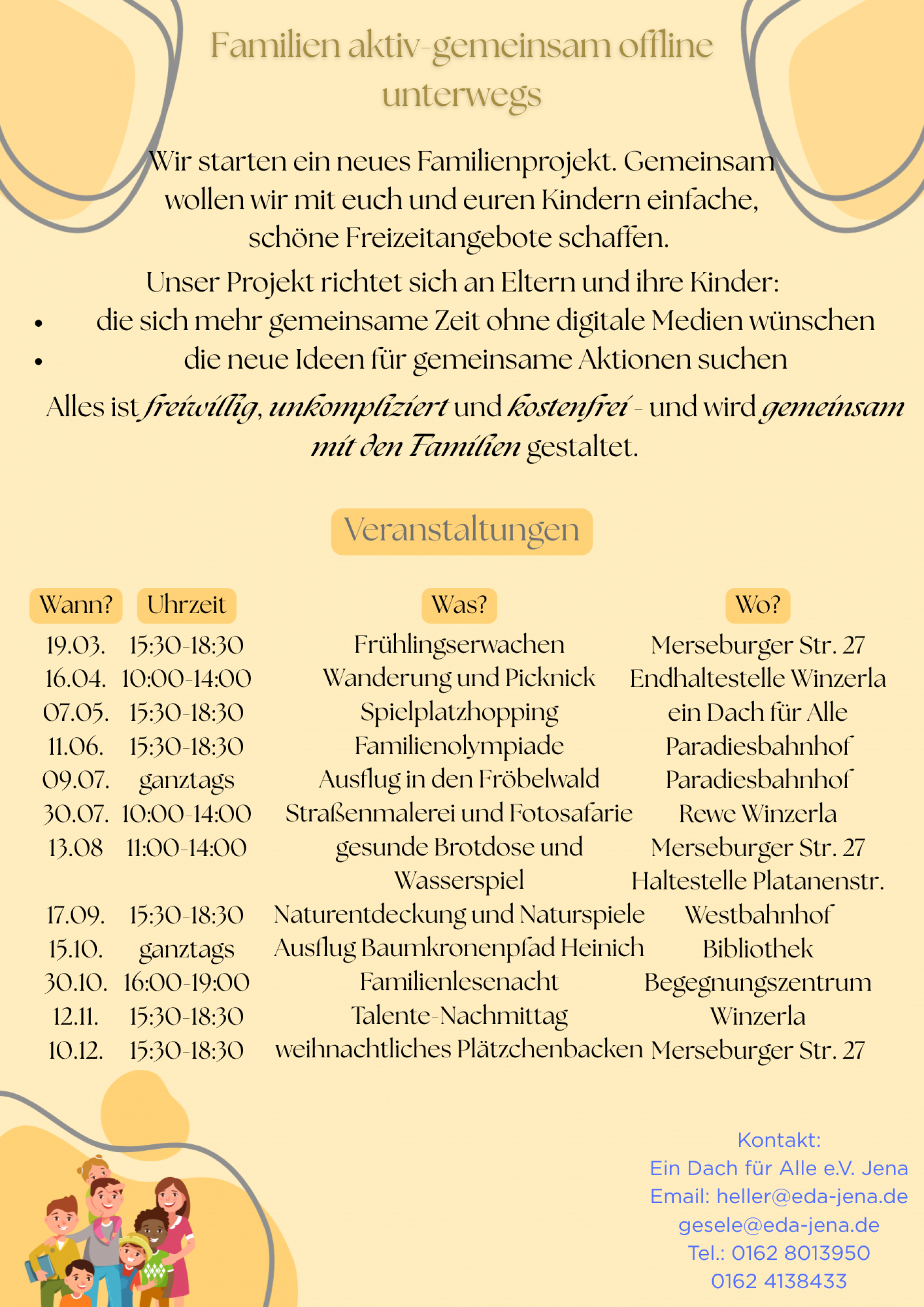 Flyer Familienprojekt 2026